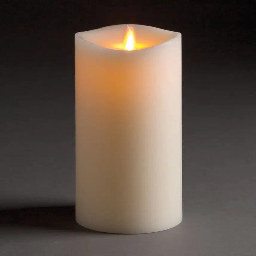 4X7 moving flame pillar candle