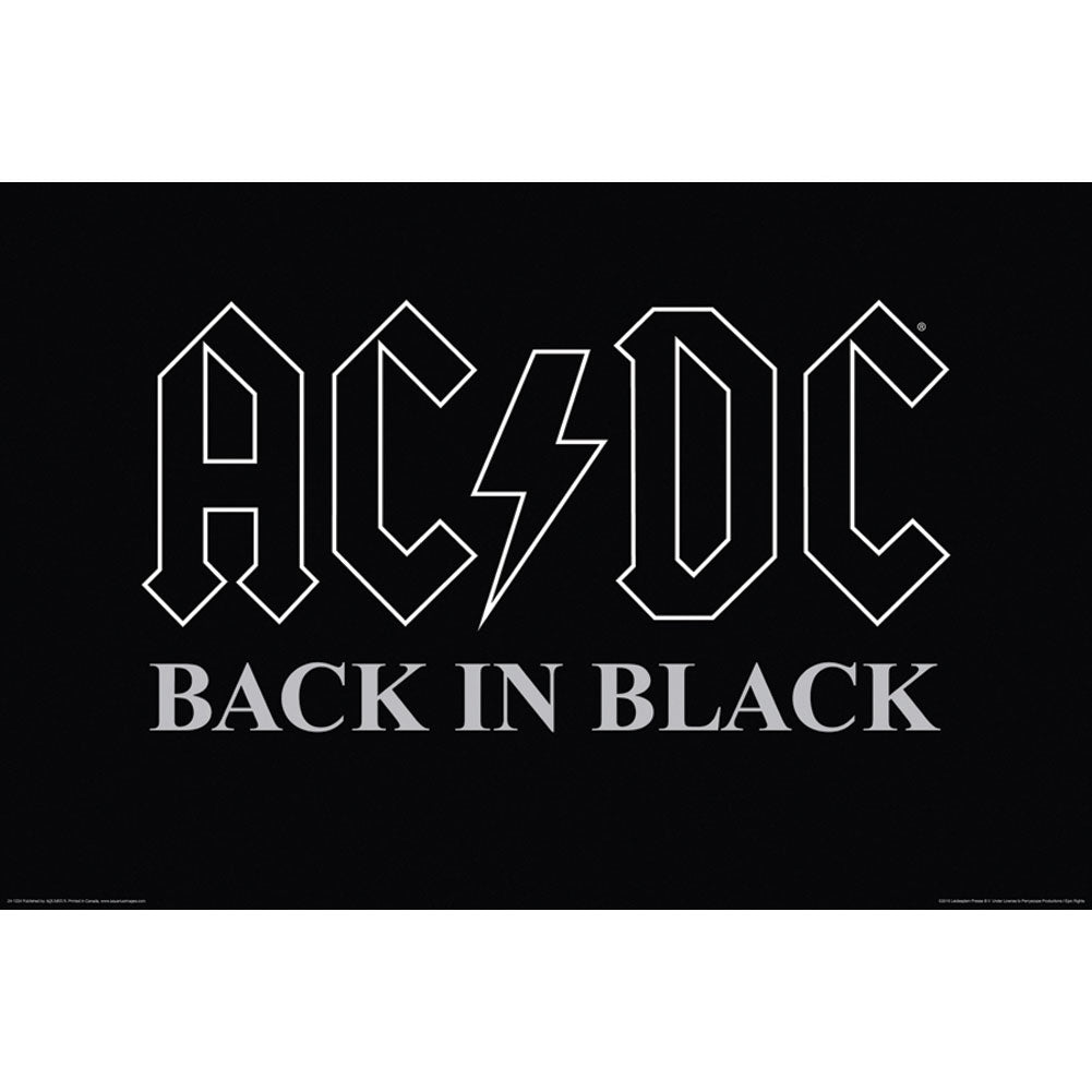 AC/DC Back In Black Domestic Poster