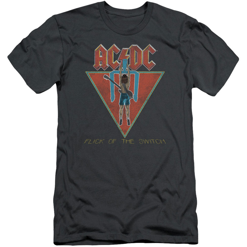 AC/DC Flick Of The Switch Adult Slim Fit Slim Fit T-shirt
