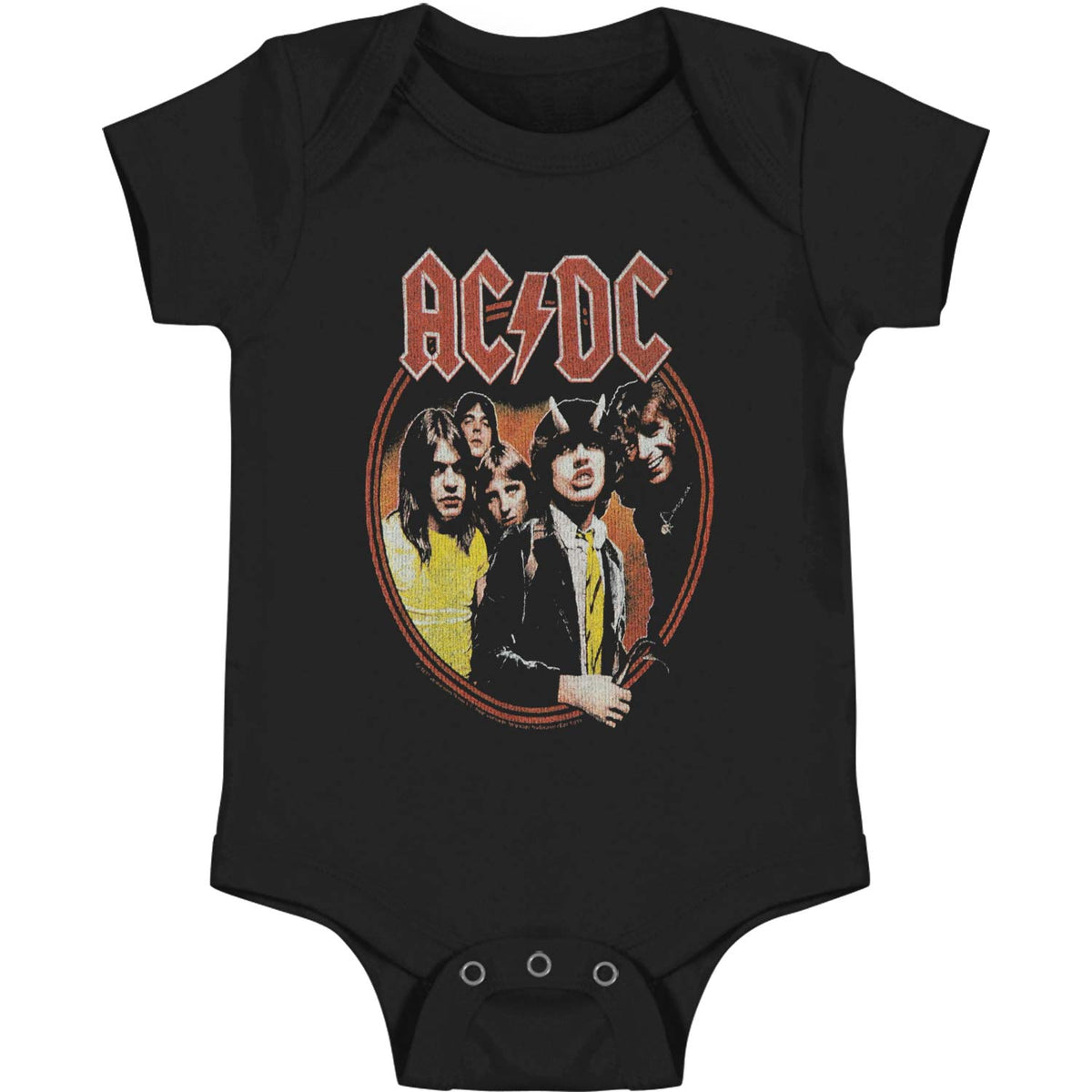 AC/DC Highway To Hell Circle Kids Bodysuit