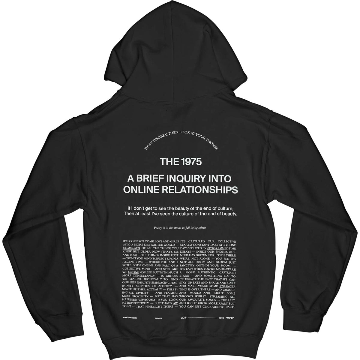 1975 ABIIOR Welcome Welcome (Back Print) Hooded Sweatshirt