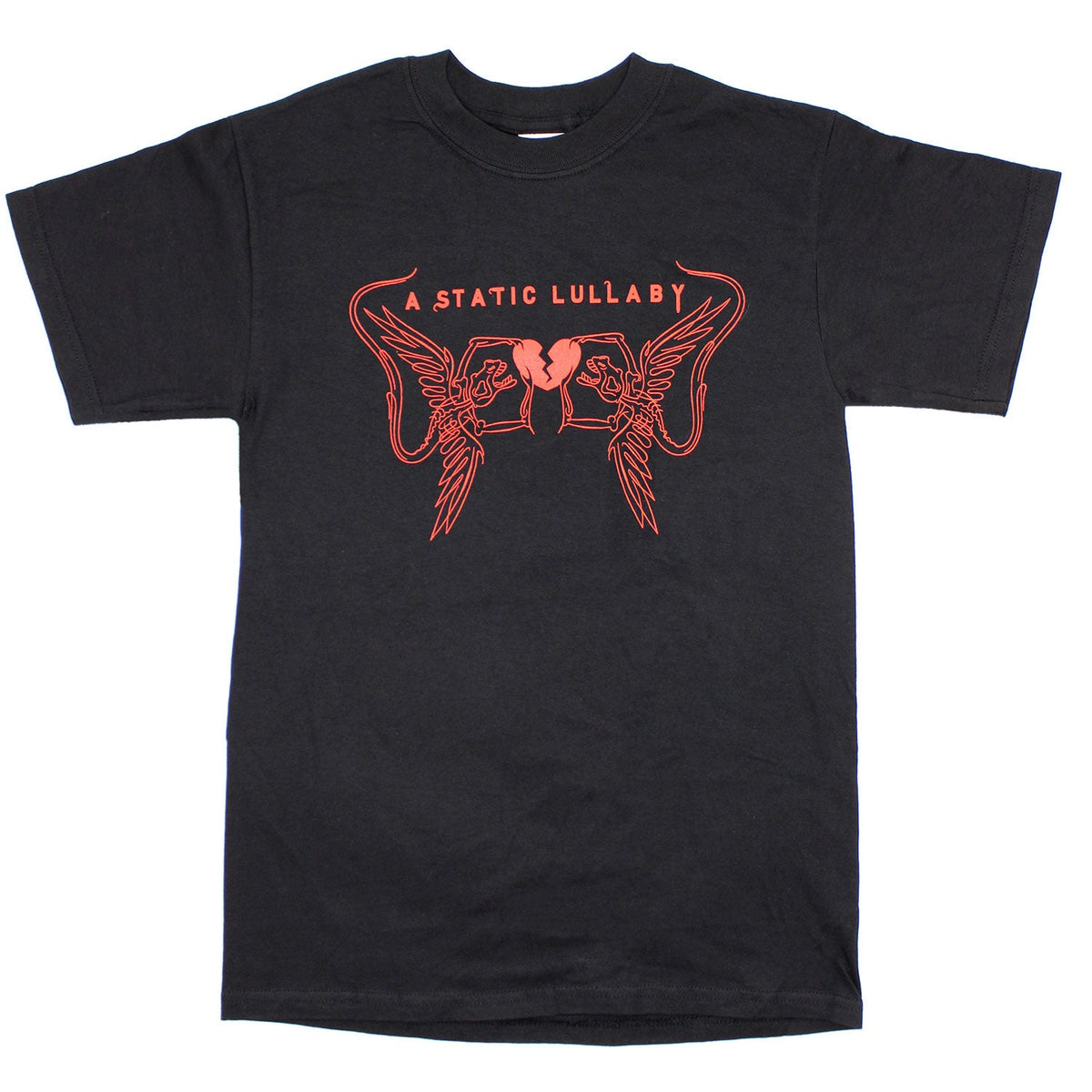 A Static Lullaby Red Broken Heart Logo T-shirt