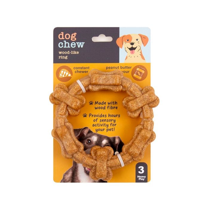 DATS - Wood-like Ring Dog Chew Toy