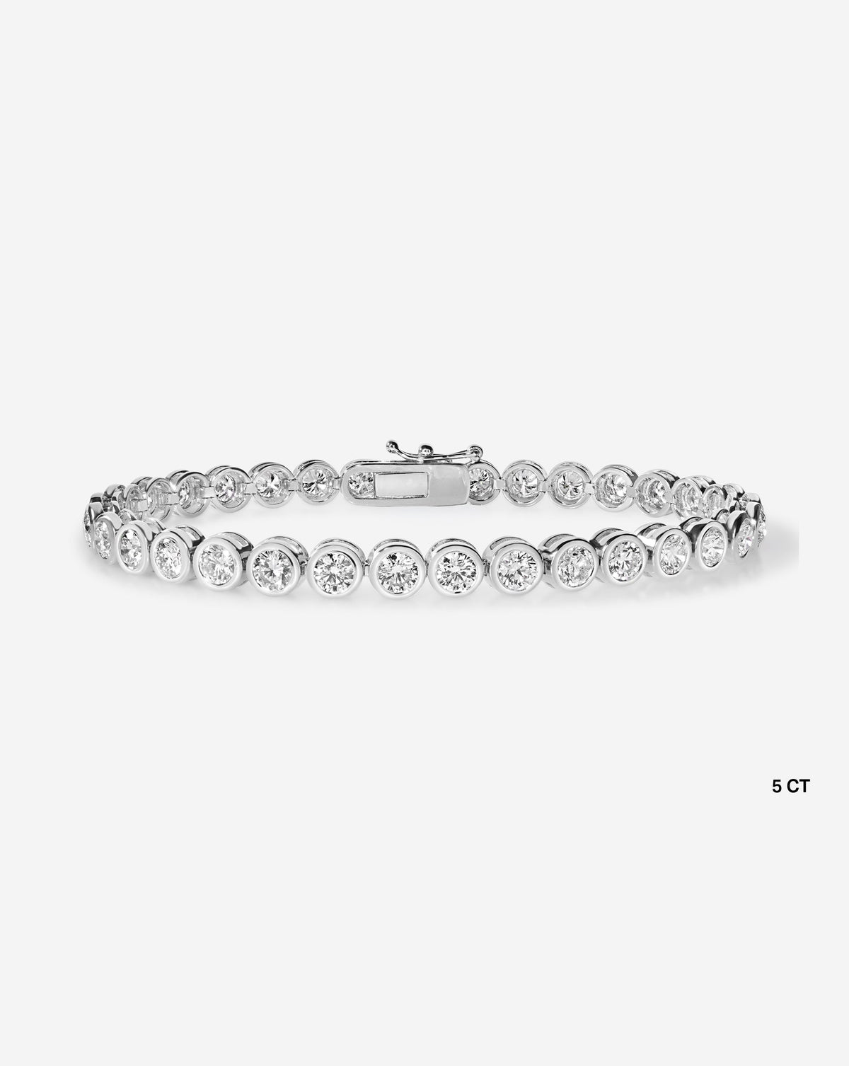 Bezel Diamond Tennis Bracelet