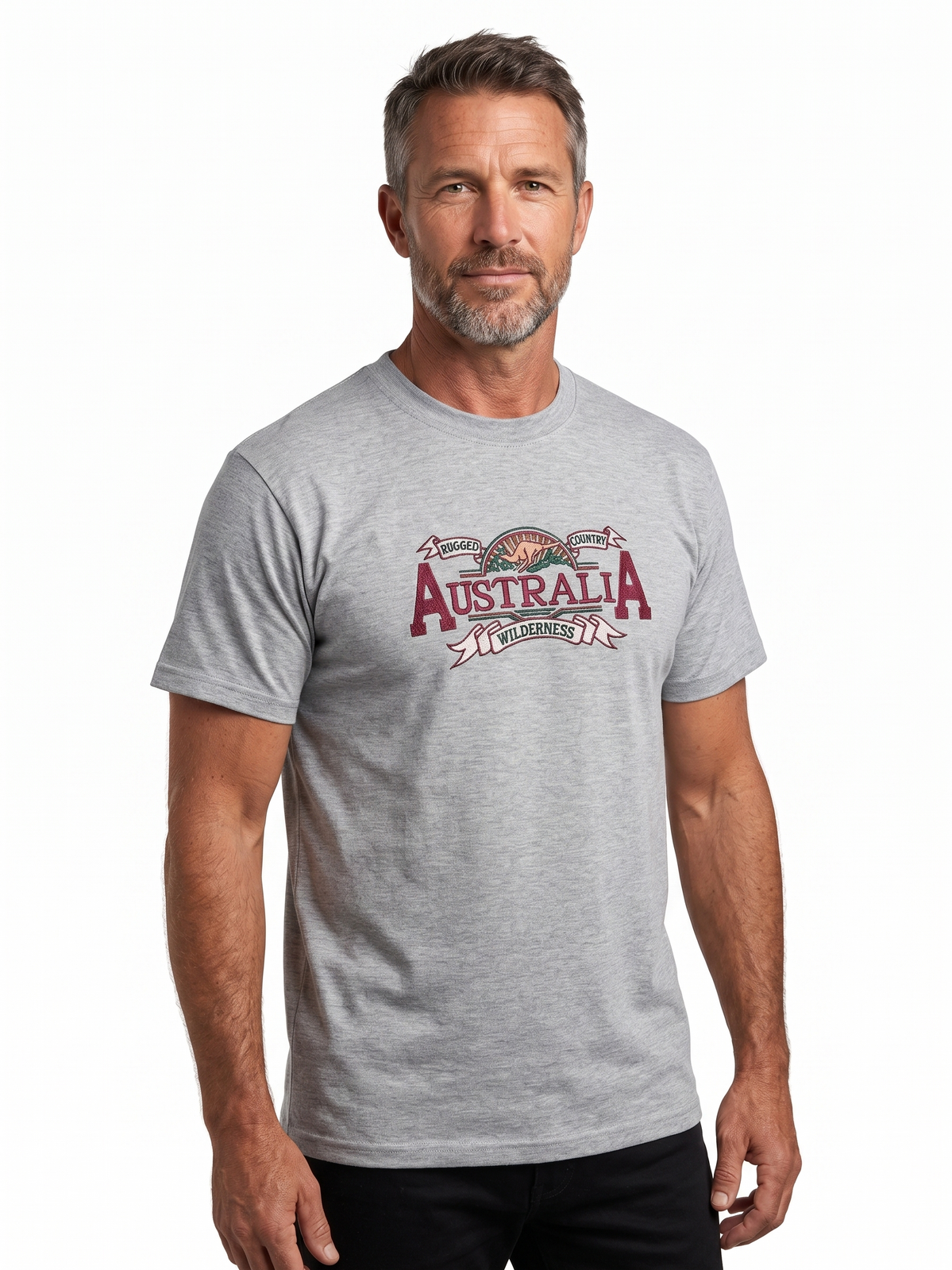 10X Adult Australian Wilderness Souvenir T Shirt Bulk Pack Grey 100 Cotton Tee Top