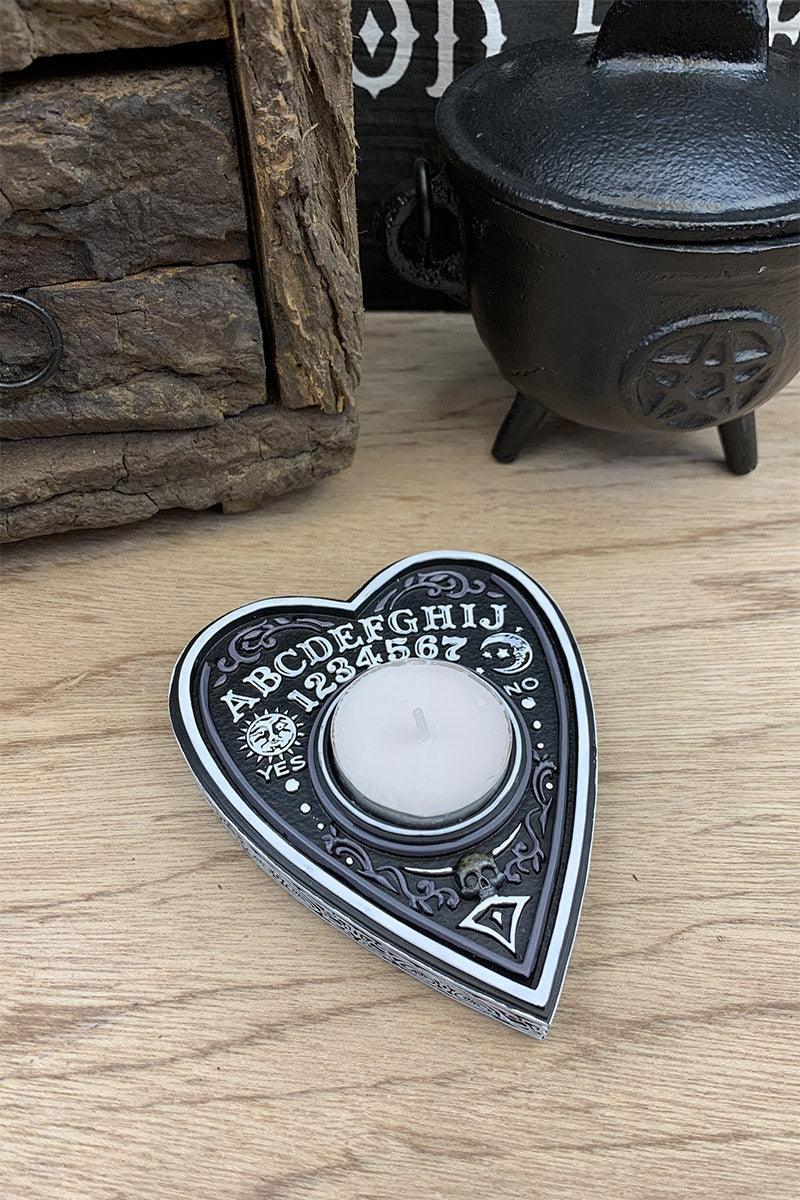 Black and White Spirit Board Tea Light Holder