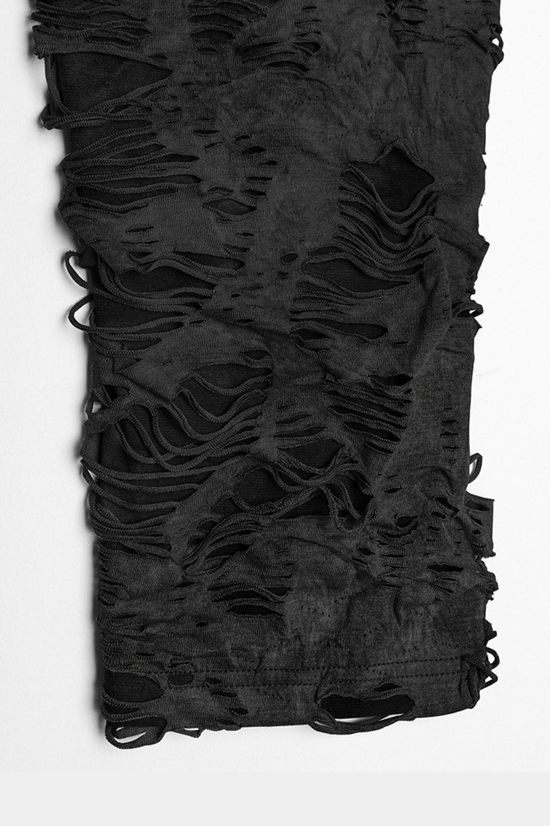 Black Apocalypse Ripped Cardigan
