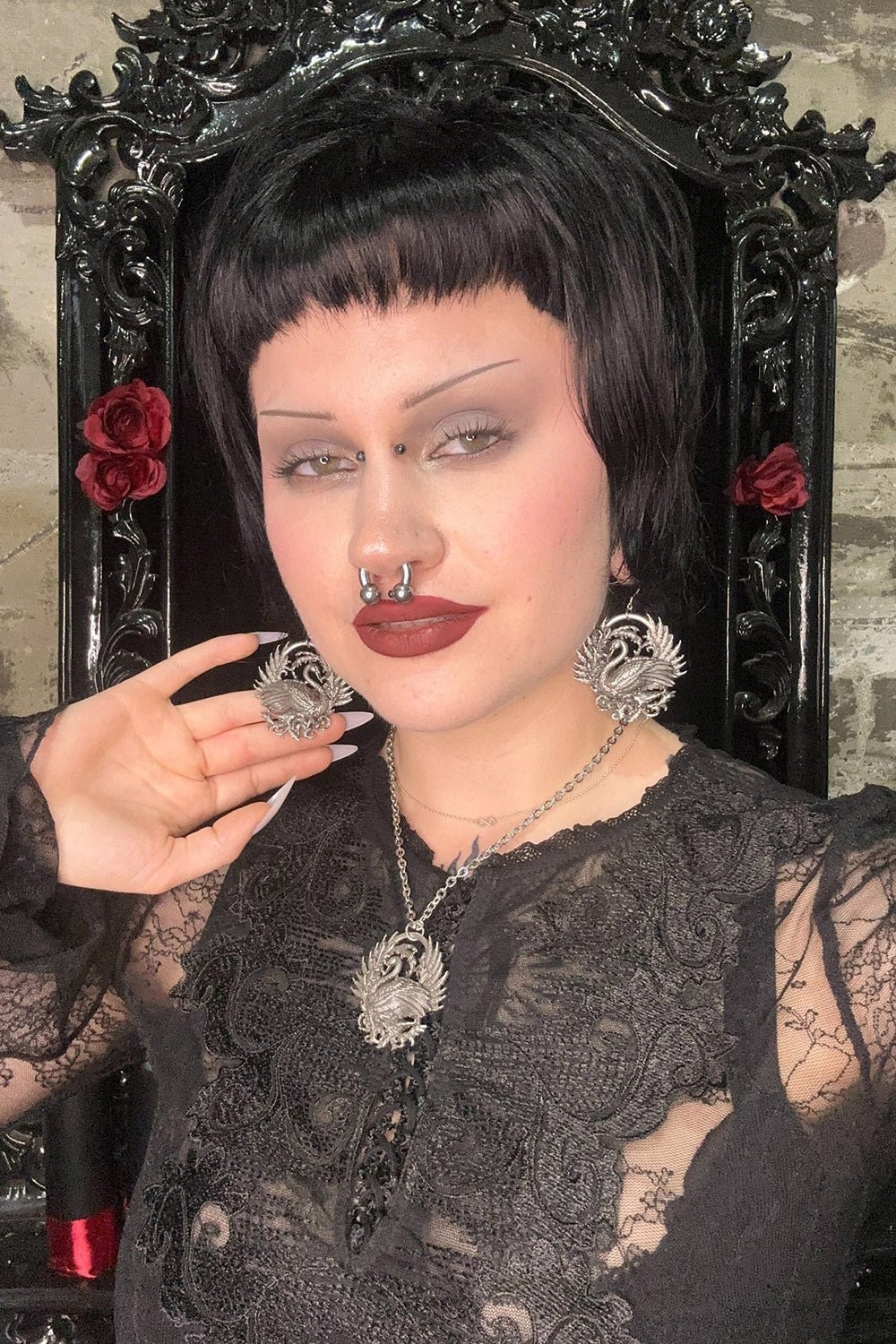 Black Swan Earrings