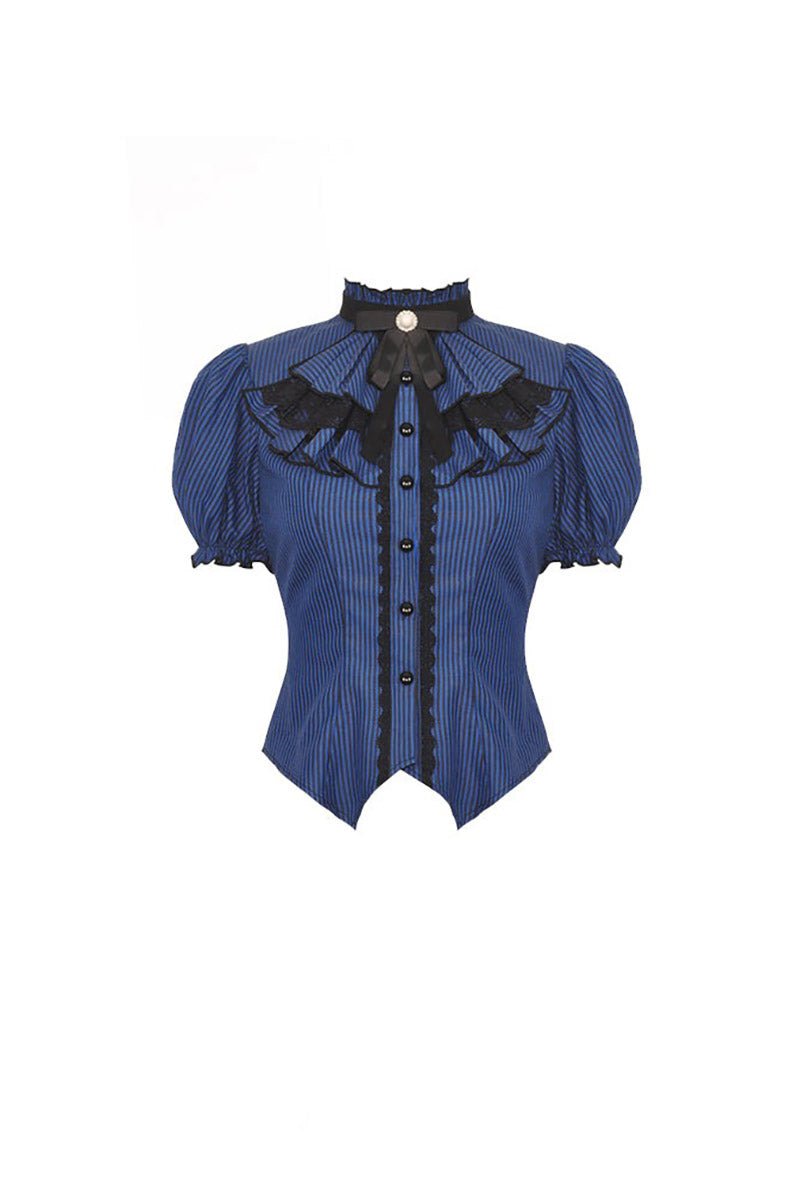 Blue Blood Edwardian Goth Blouse