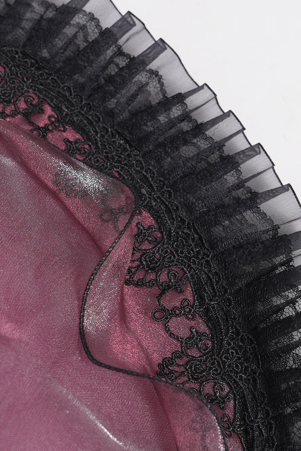 Bloodrose Ruffled Lace Garden Hat