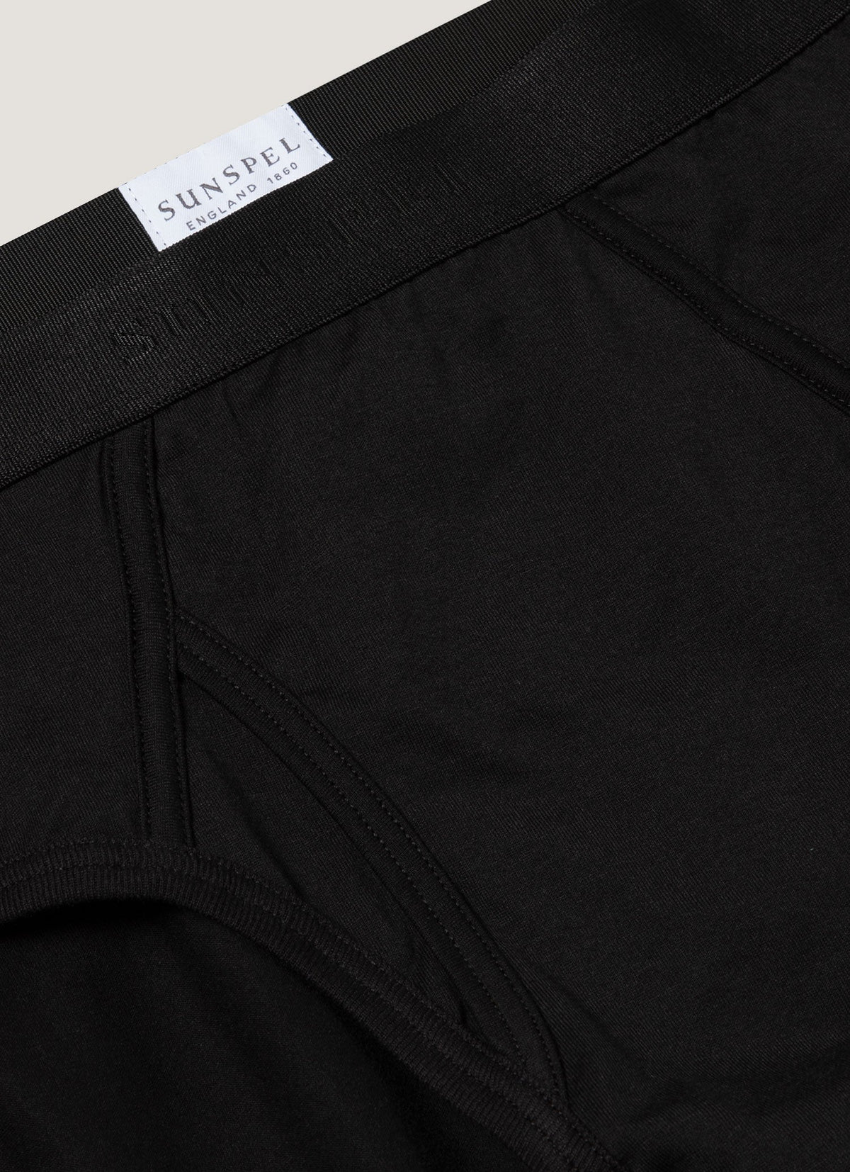 Mens Superfine Cotton Briefs In Black
