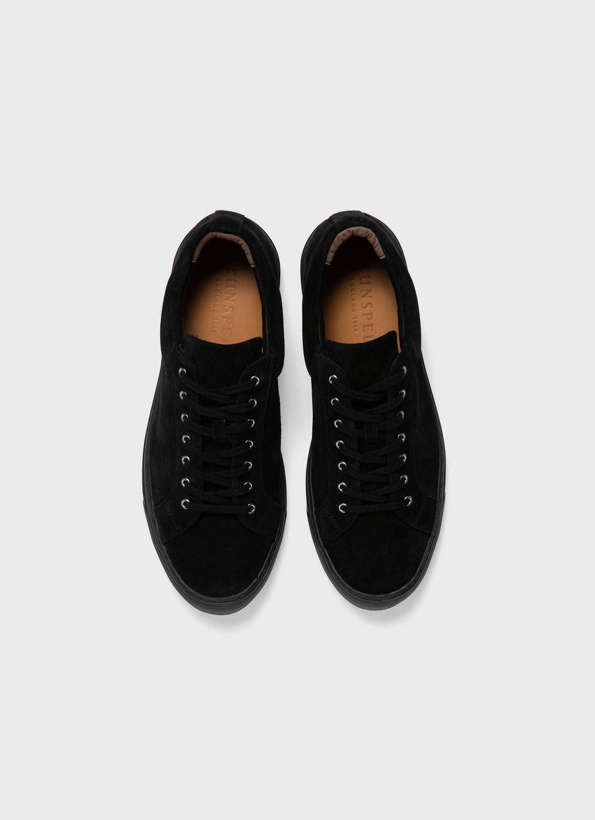 Mens Suede Tennis Shoe In Black Mftw9374 Bkaa