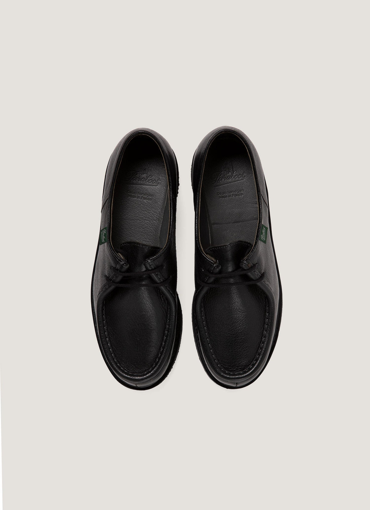 Paraboot Grained Leather Michael In Black Mftw9472 Bkaa