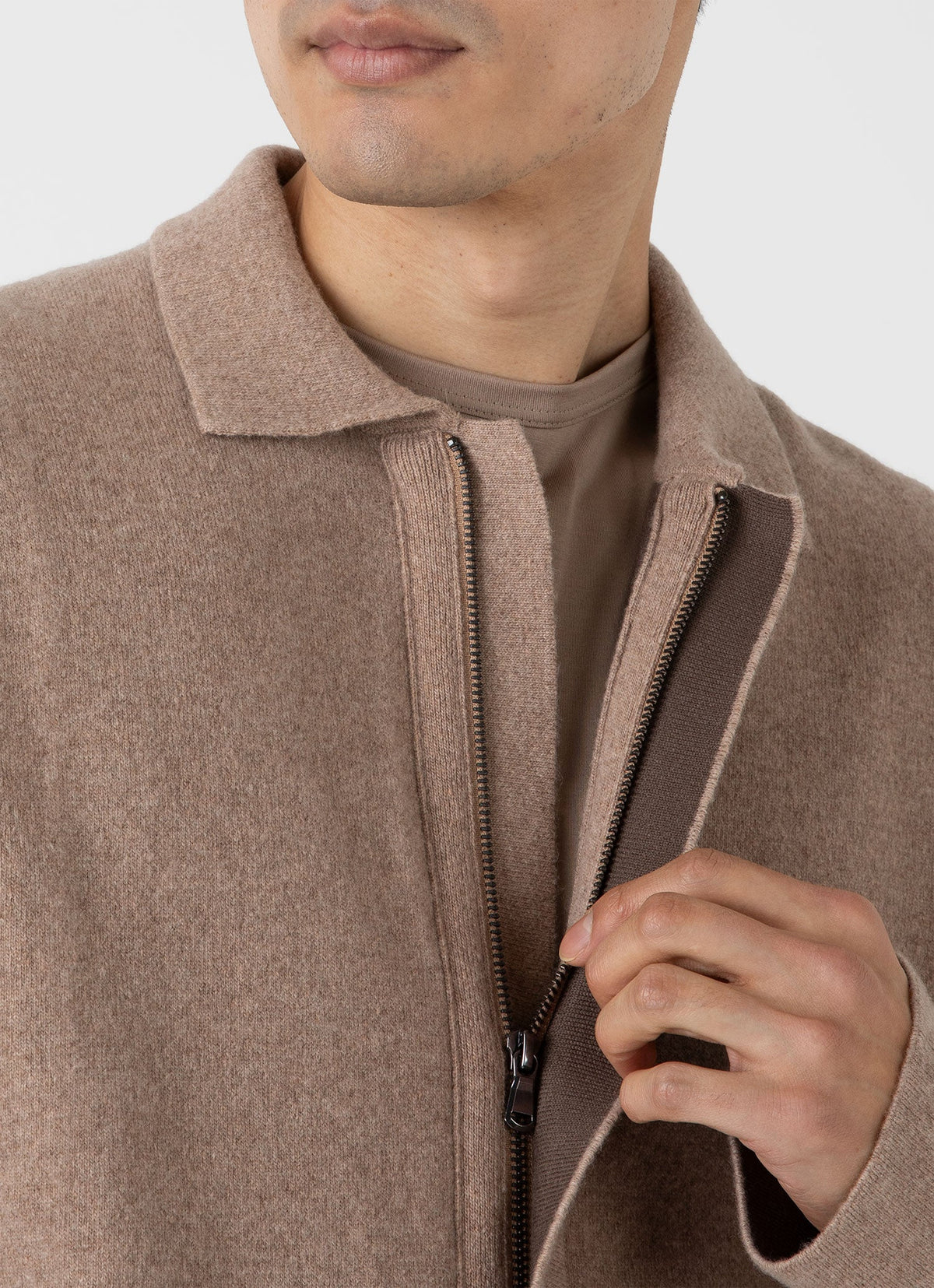 Mens Double Faced Jacket In Sandstone Mjac7117 Brfc