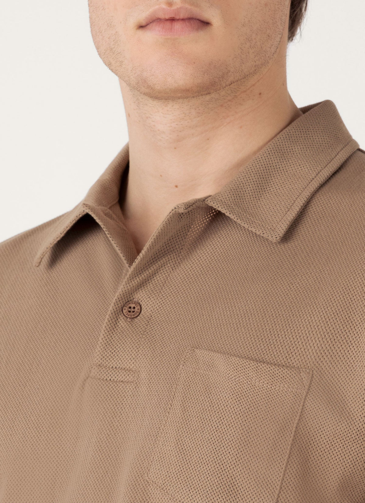 Mens Riviera Polo Shirt In Dune Mpol1026 Brfz