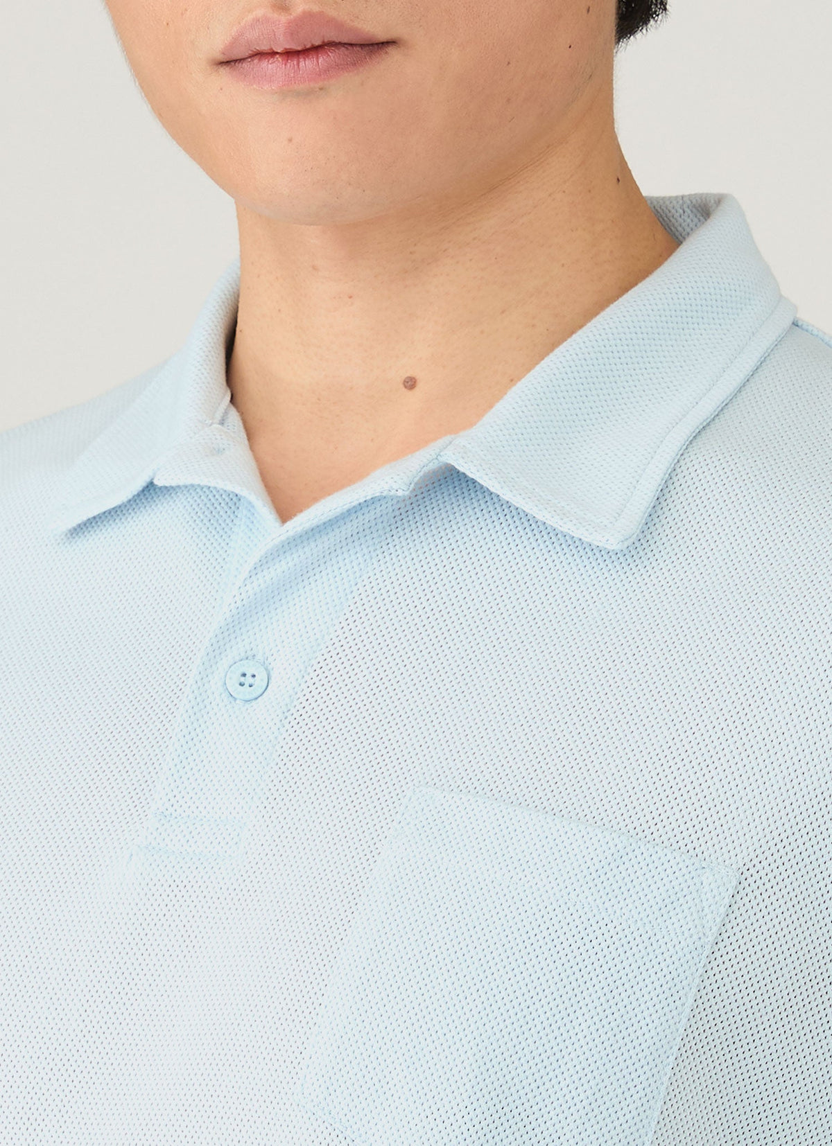 Mens Riviera Polo Shirt In Frost Blue Mpol1026 Buwo