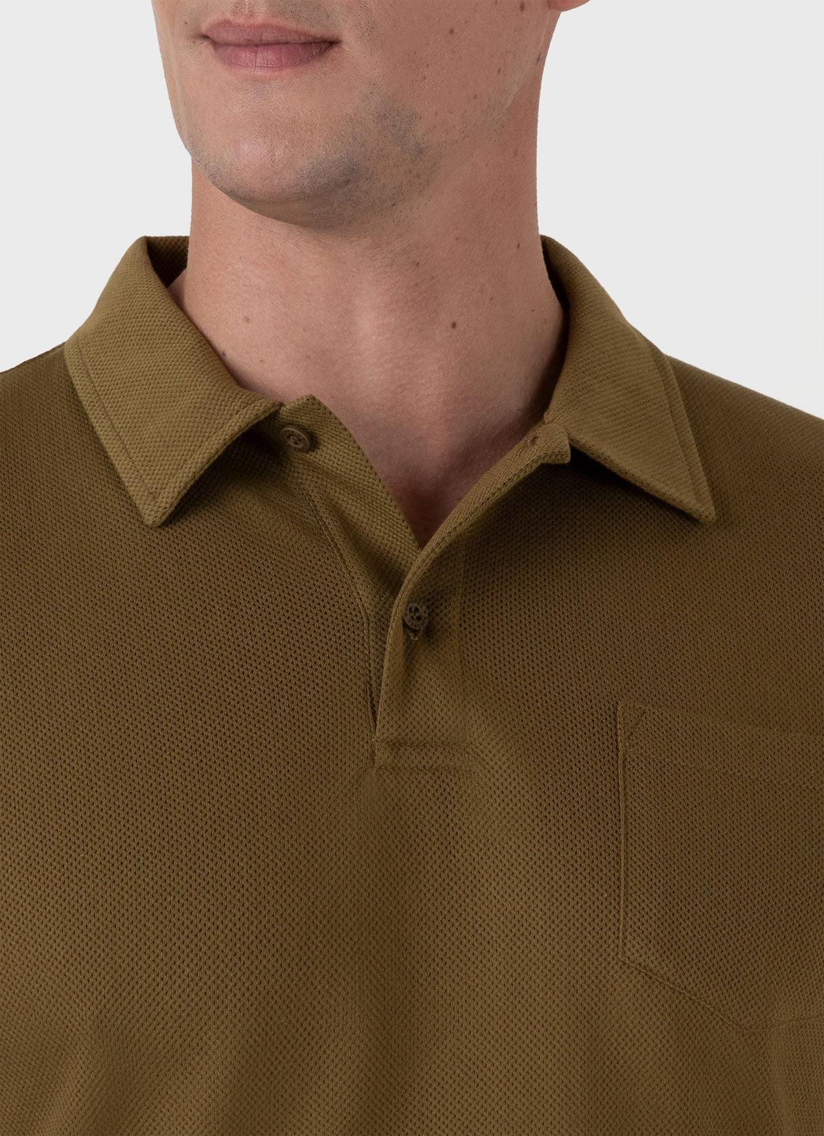 Mens Riviera Polo Shirt In Olive Green Mpol1026 Gnia
