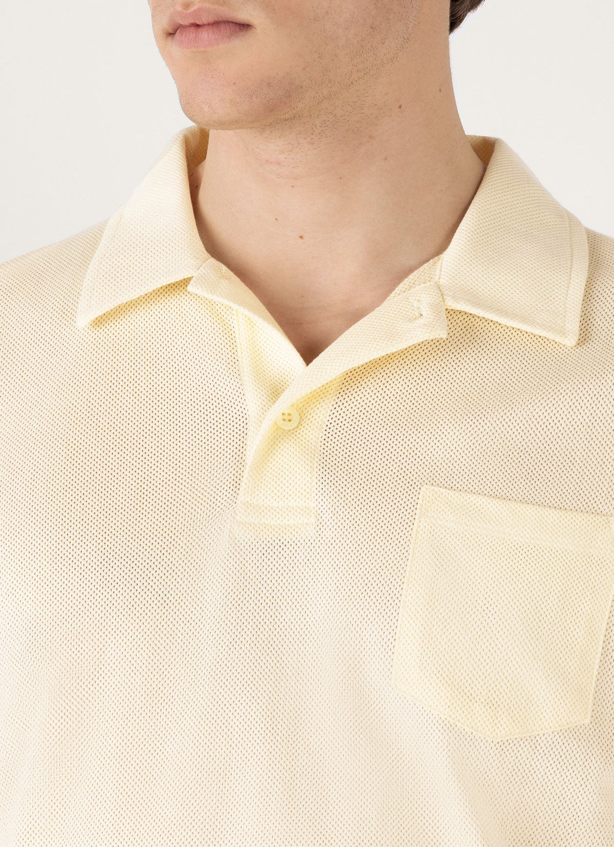 Mens Riviera Polo Shirt In Buttermilk Mpol1026 Ylbg
