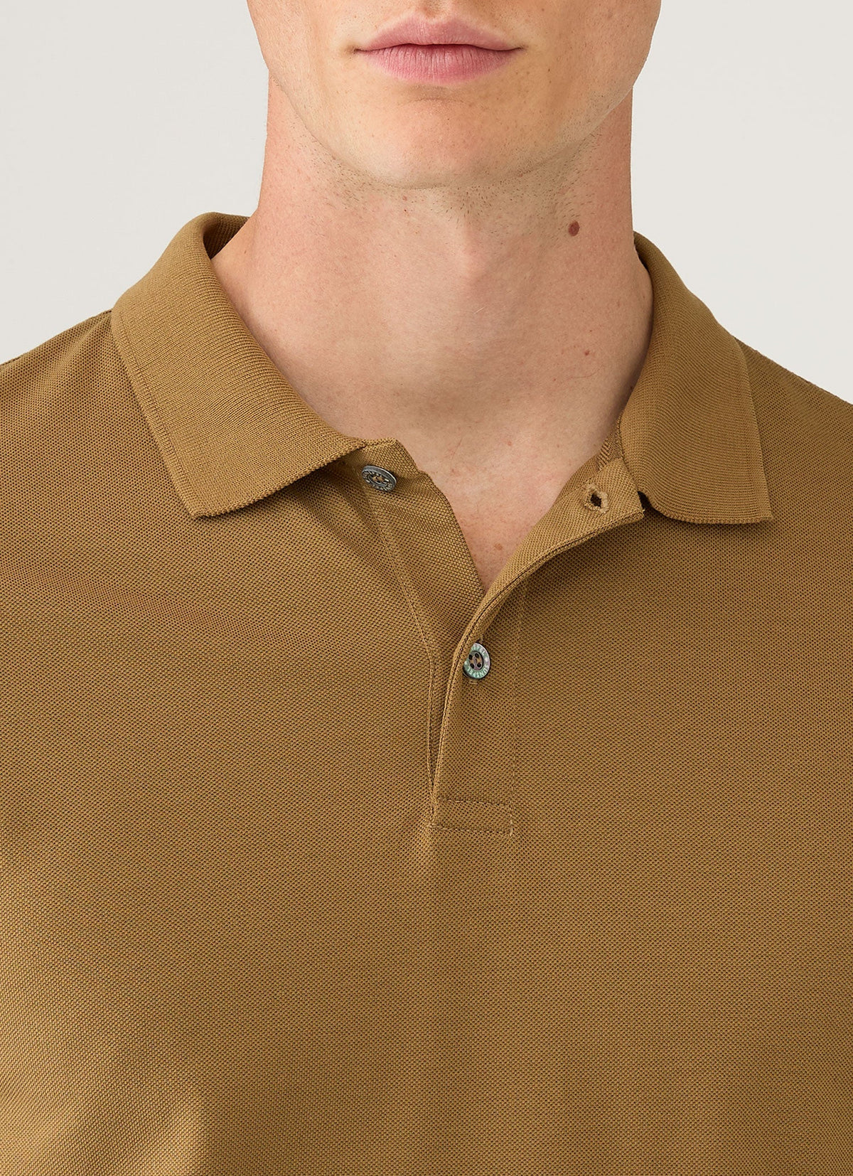 Mens Pique Polo Shirt In Walnut Mpol1028 Brgo