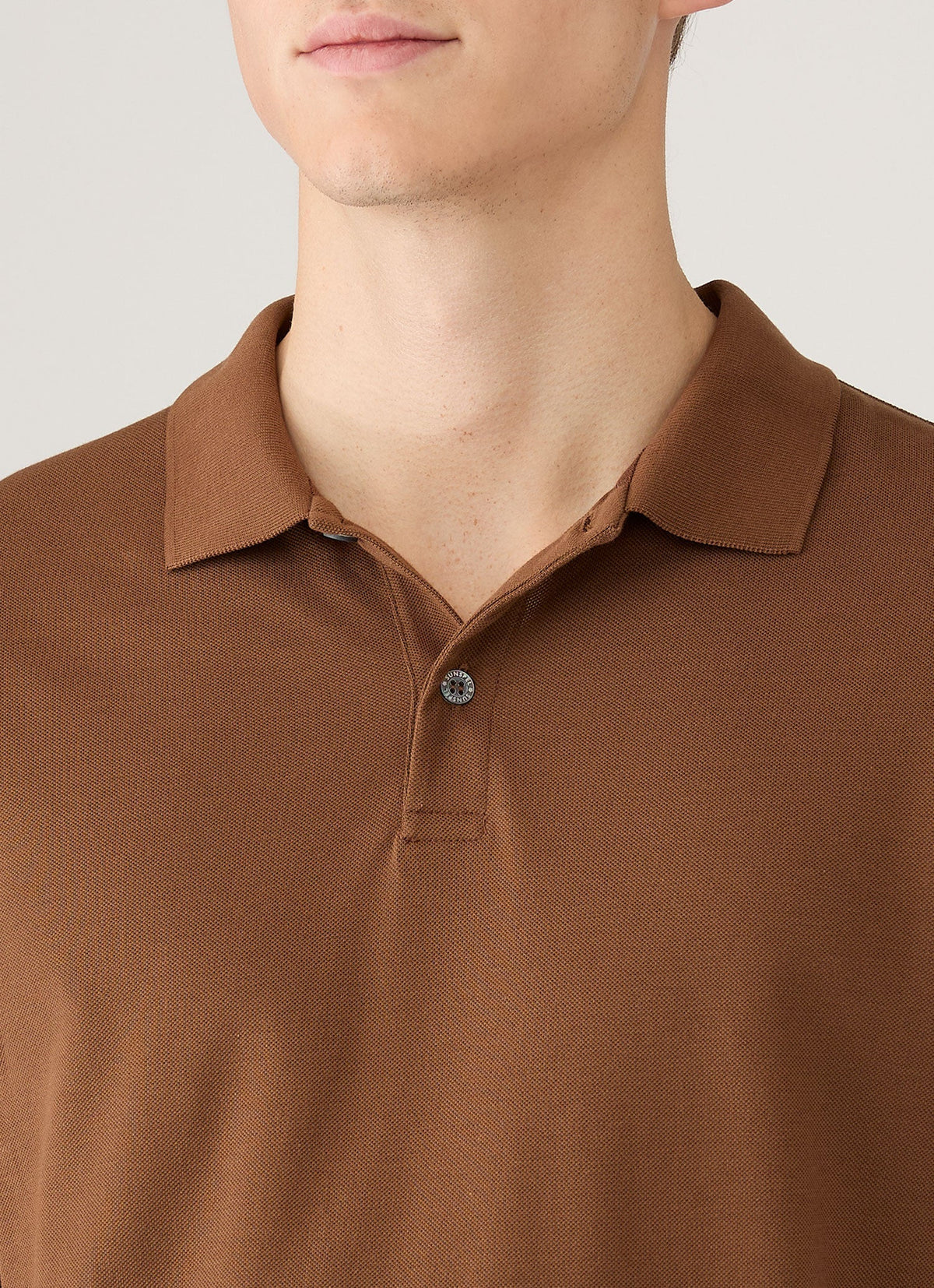 Mens Pique Polo Shirt In Bronze Mpol1028 Brgu