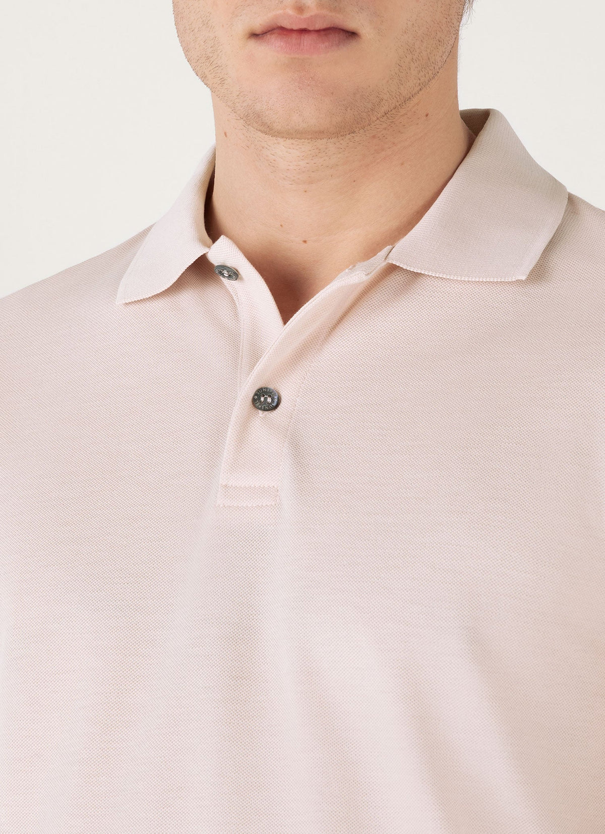 Mens Pique Polo Shirt In Pastel Pink Mpol1028 Pkbl