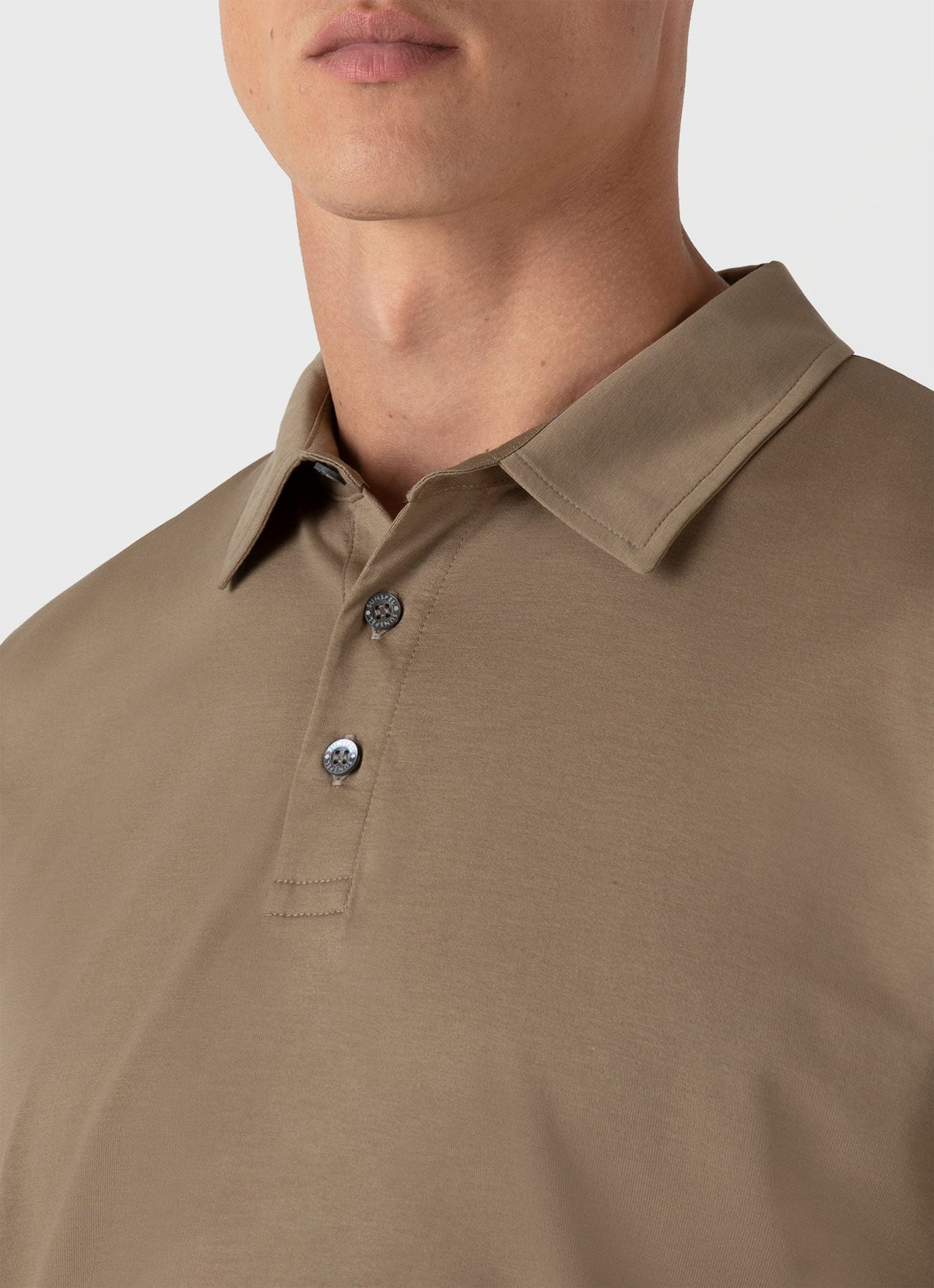Mens Classic Jersey Polo Shirt In Dark Stone Mpol1052 Whdc
