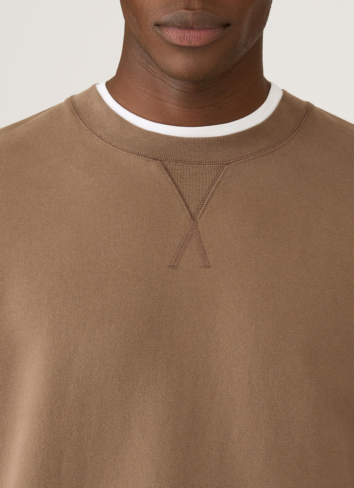 Mens Loopback Sweatshirt In Dark Cedar Mswe1516 Brgr