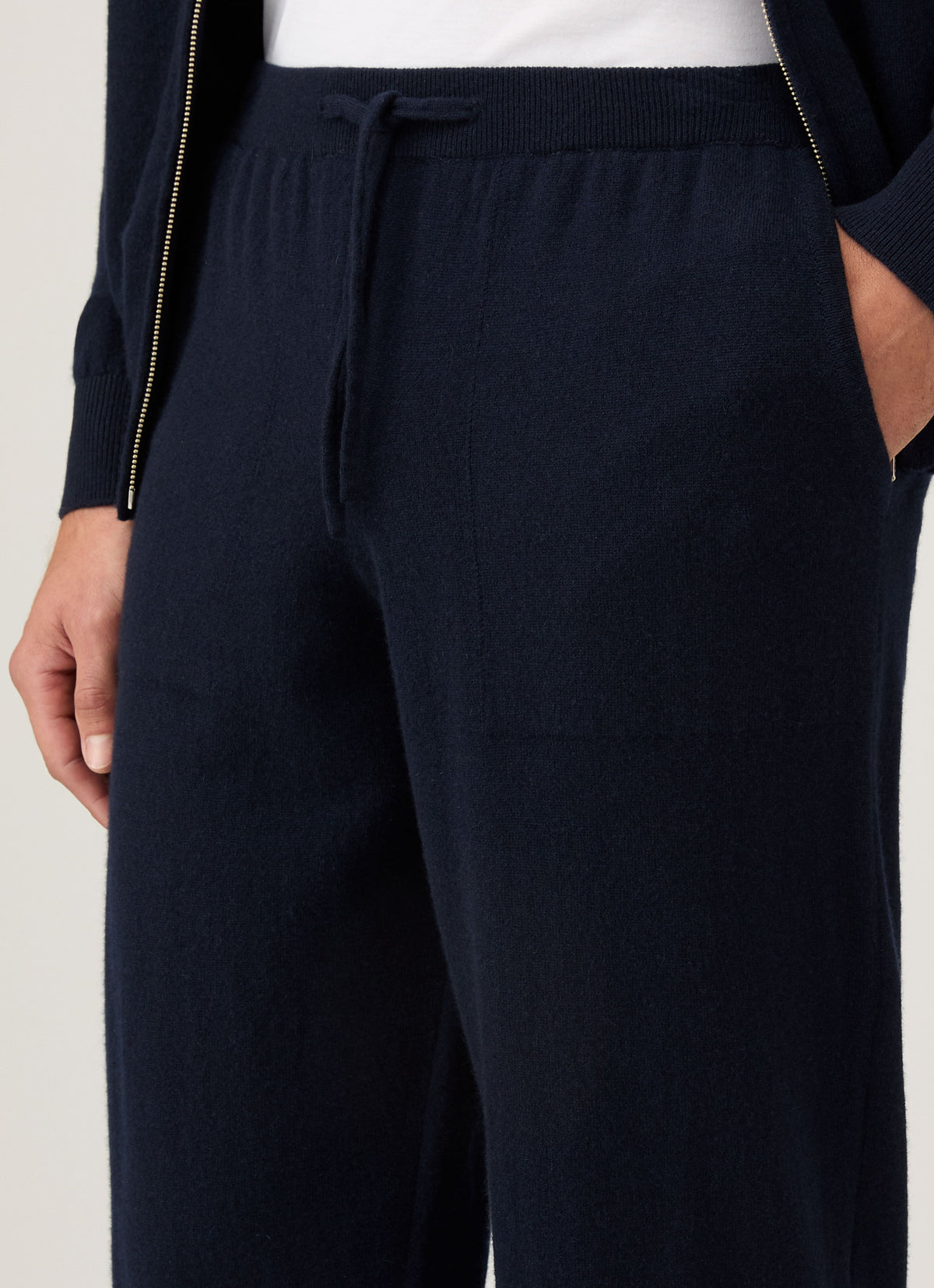 Mens Cashmere Lounge Pant In Navy Mtrs8301 Buaa