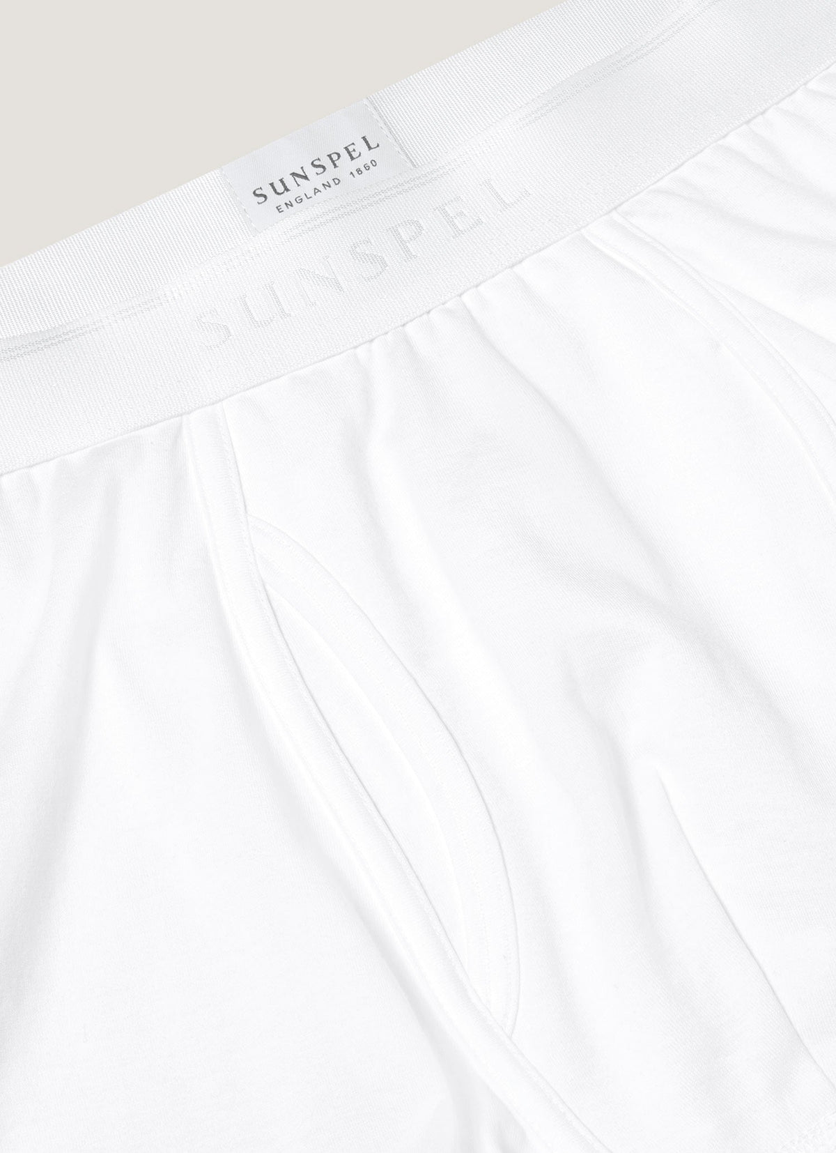 Mens Superfine Cotton Trunks In White