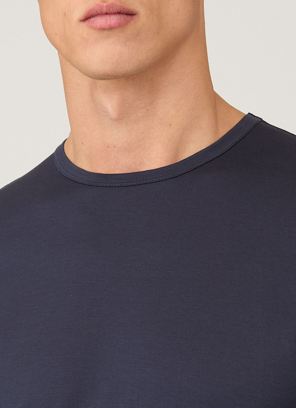 Short Sleeve Crew Neck T Shirt Navy
