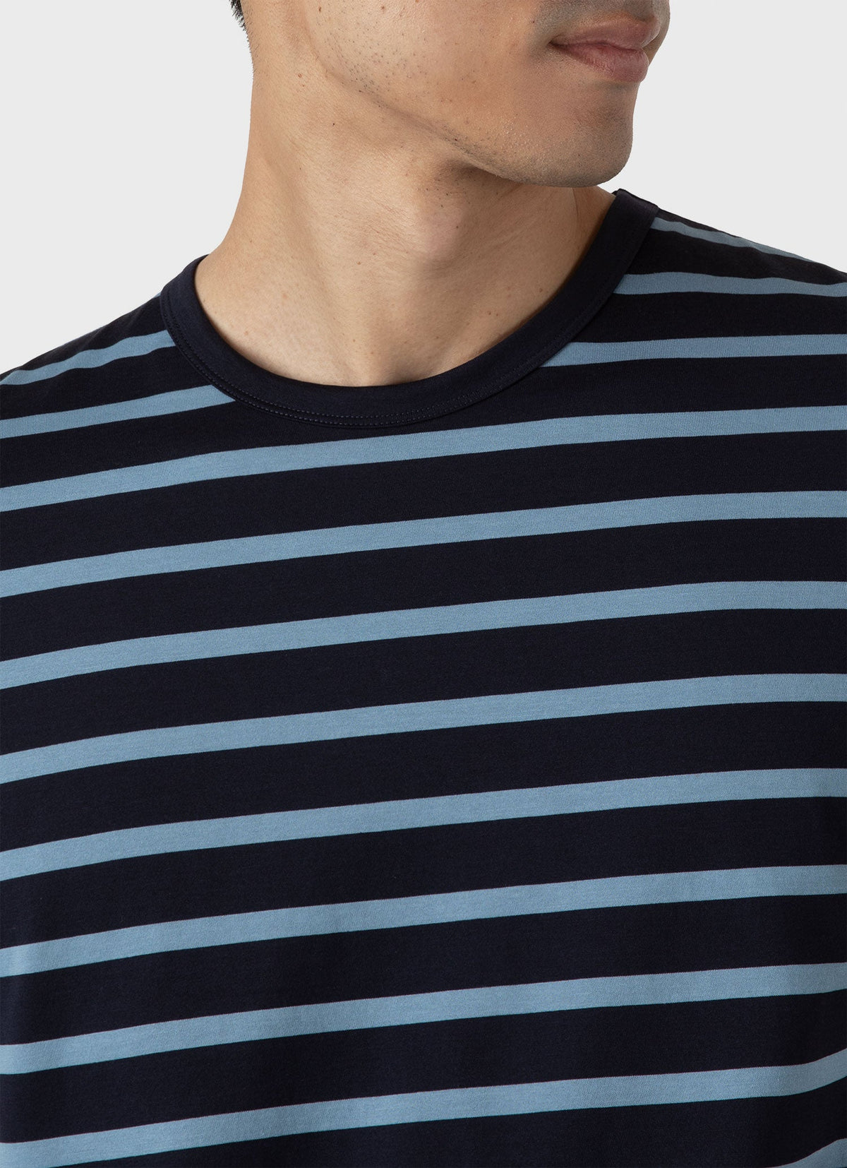 Mens Classic Tshirt In Navy Como Blue Mtsh0001Brs Stmt