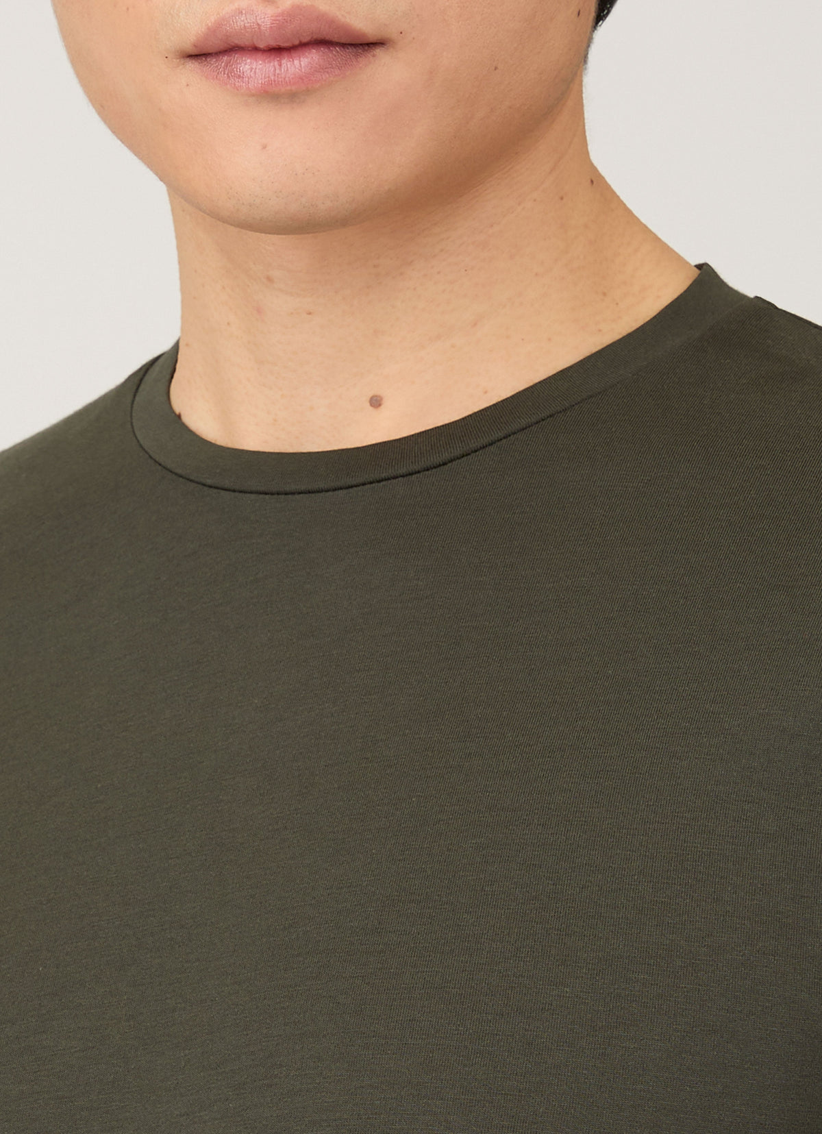 Mens Riviera Midweight Tshirt In Dark Green Mtsh0007S Gnin