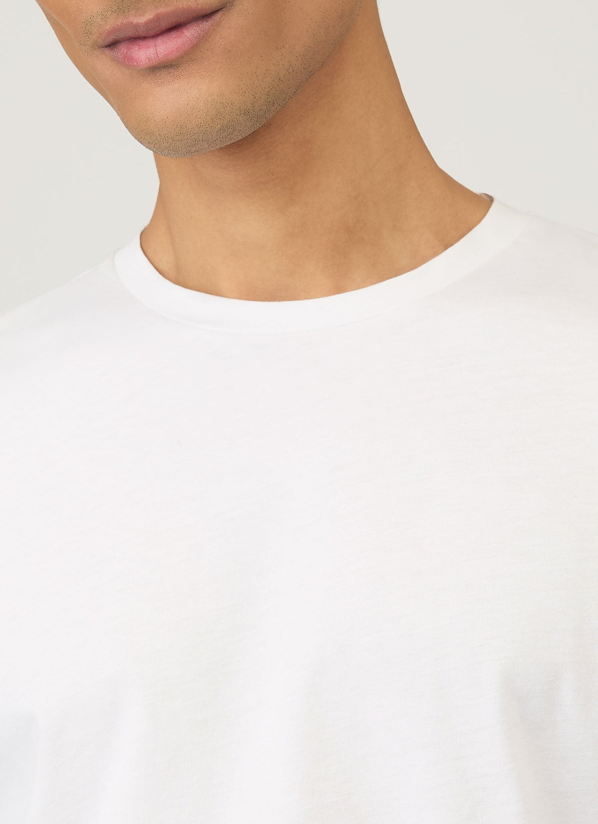Mens Long Sleeve Riviera T Shirt In White