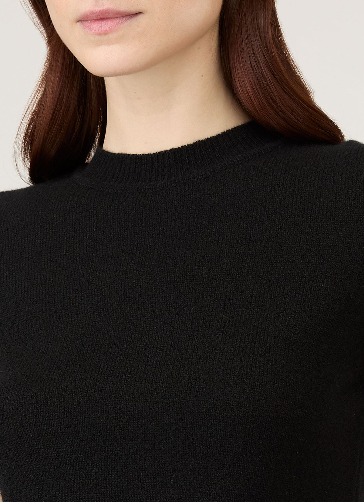 Womens Cashmere Tshirt In Black Wjum8231 Bkaa