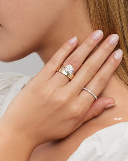 1.9 mm Perfect Pavé Diamond Ring