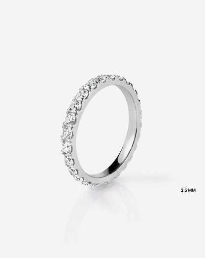 2.5 mm Classic Lab Diamond Ring