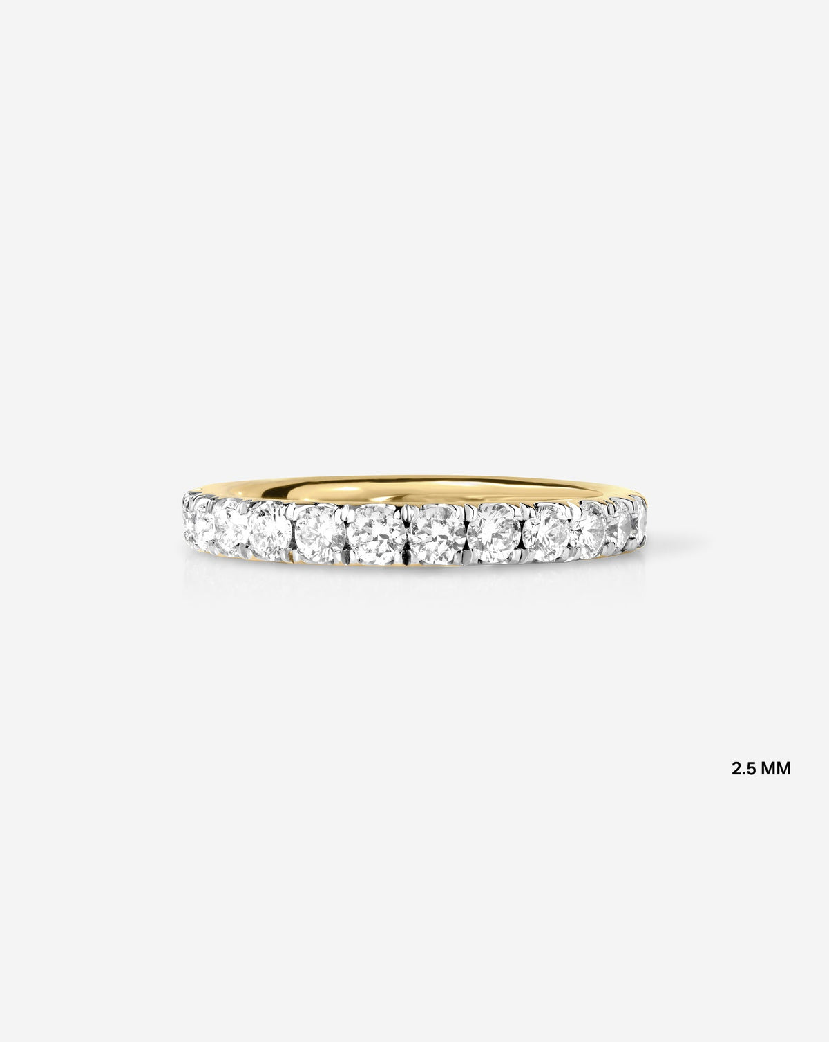 2.5 mm Classic Lab Diamond Ring