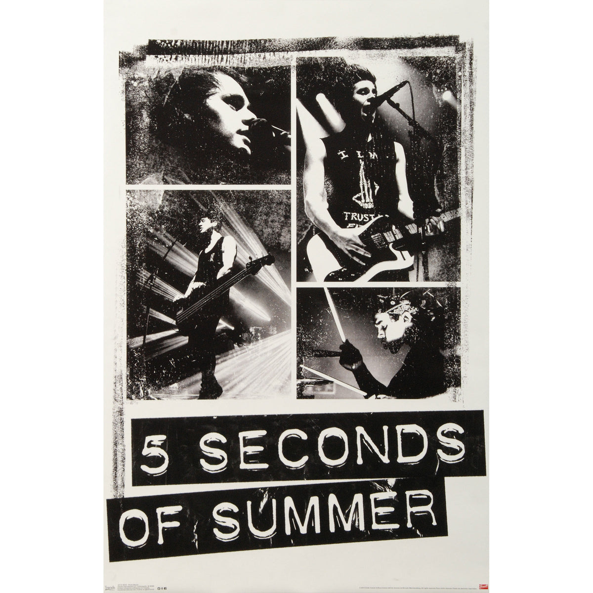 5 Seconds Of Summer Photo Blocks Domestic Poster