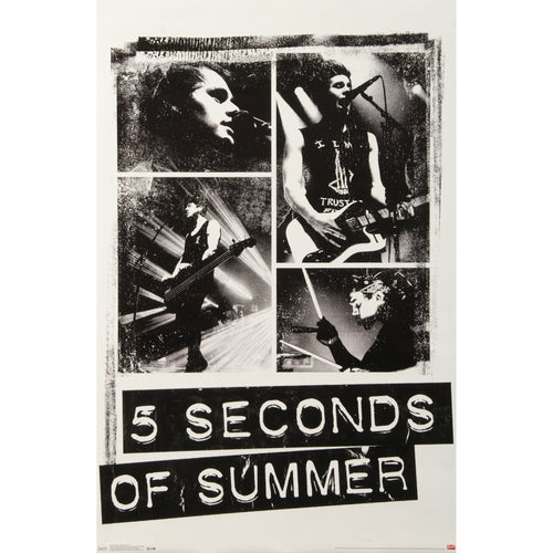 5 Seconds Of Summer Photo Blocks Domestic Poster