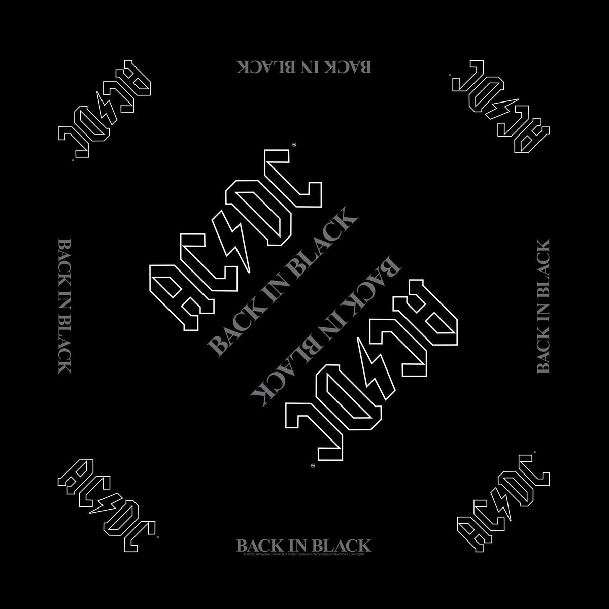 AC/DC Back In Black Bandana