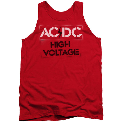 AC/DC High Voltage Stencil Mens Tank