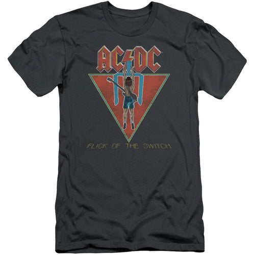 AC/DC Flick Of The Switch Adult Slim Fit Slim Fit T-shirt