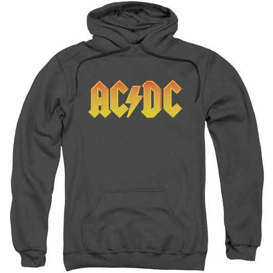 AC/DC Logo Adult 25% Poly Hooded Sweatshirt