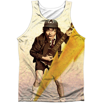AC/DC Higher Voltage 100% Poly Front/Back Print Mens Tank