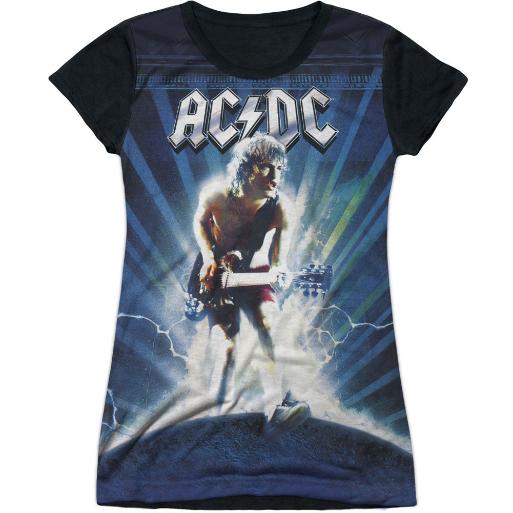 AC/DC Lightning Sublimation Junior Top