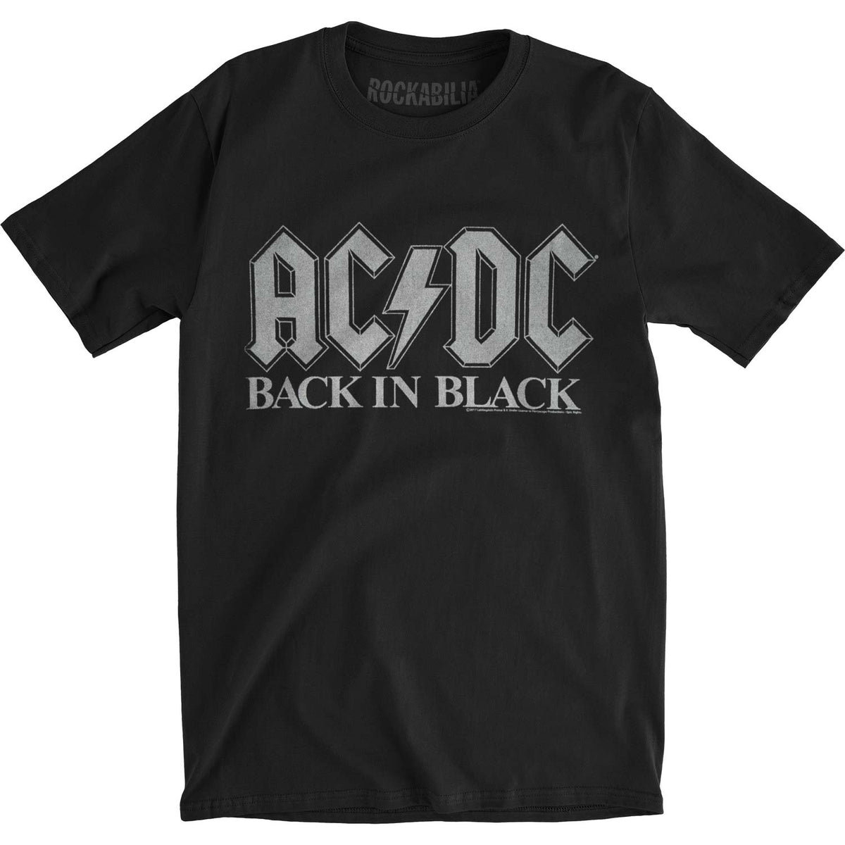 AC/DC Black Slim Fit T-shirt