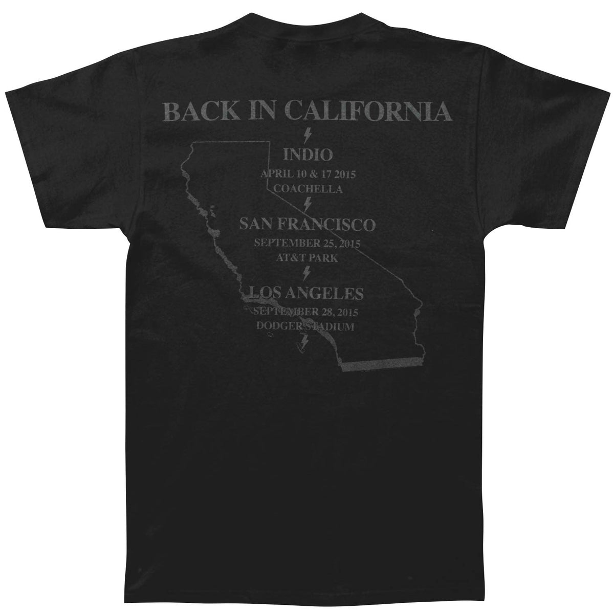 AC/DC Back In California Tee T-shirt