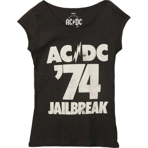 AC/DC '74 Jail Break Junior Baby Doll Junior Top