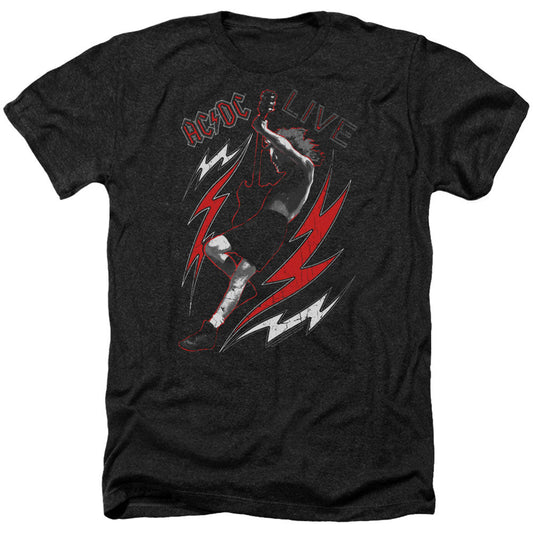 AC/DC Live Adult Heather 40% Poly T-shirt
