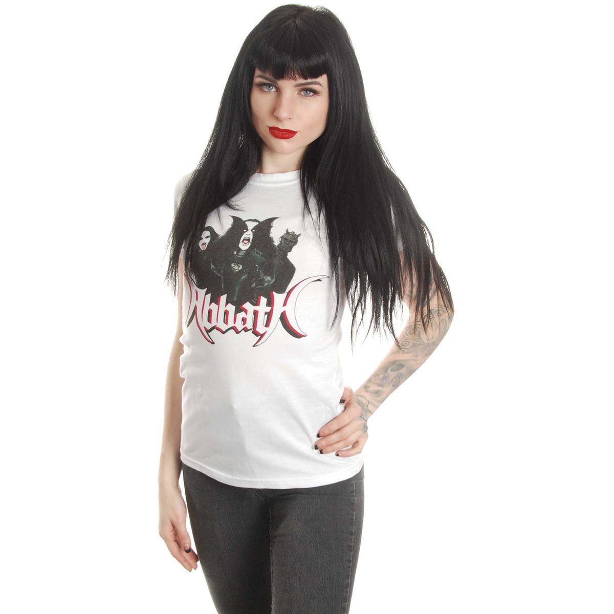 Abbath Band shirt Womens Junior Top